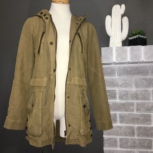 🍂Mavi Olive Tan Zip Lightweight Coat